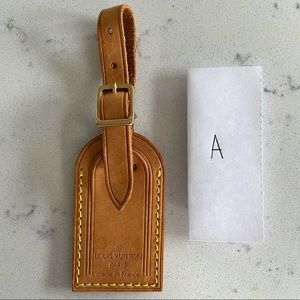 Louis Vuitton Vachetta Leather Luggage Tag SMALL